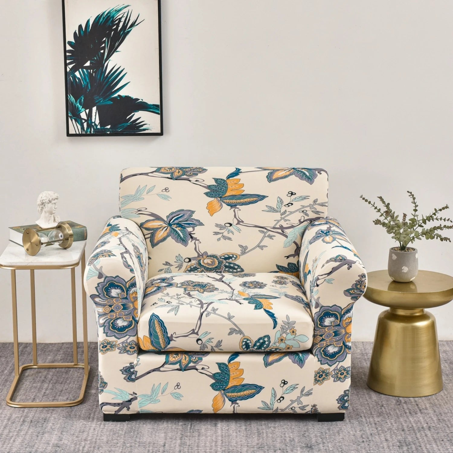 Stretch Couch Slip covers Separate Cushion Sofa Cover 1/2/3 Seater Washable Printed Sofa Furniture Cover For Living Room